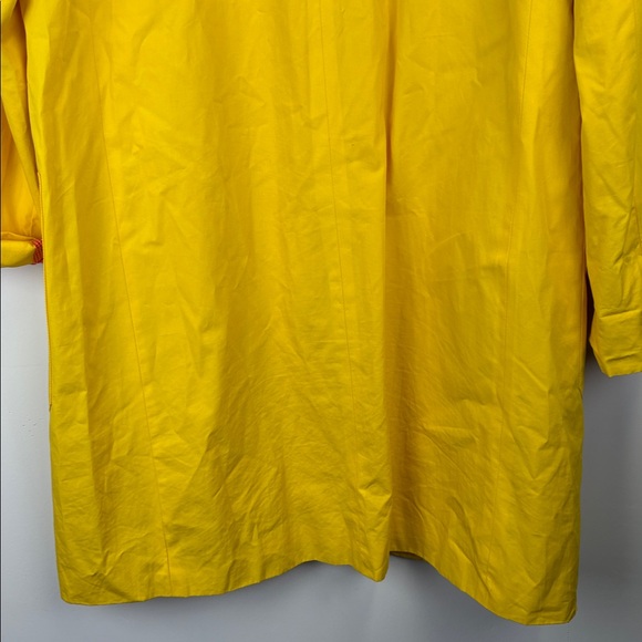 Lauren Ralph Lauren Women’s Yellow Raincoat Plaid Lining Size L - Picture 11 of 11